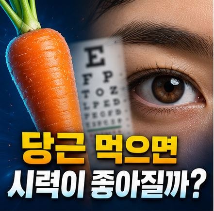 당근 먹으면 시력이 좋아질까? 눈 건강에 좋은 섭취량과 먹는 방법