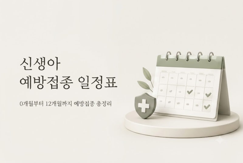 신생아 예방접종 일정 총정리｜0개월부터 12개월까지 아기 예방접종 시기와 종류 (BCG, B형간....