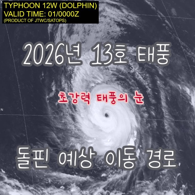 13호 태풍 <b>돌핀 예상 경로</b> 한국 영향 거의 없을 듯