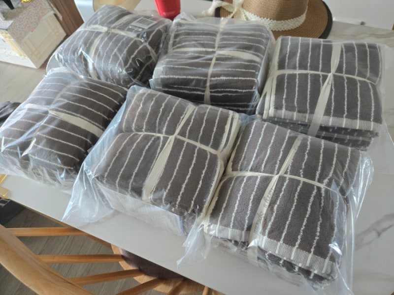 테리파머 핀스트라이프 30수 200g 호텔수건 30장 내돈내산 후기