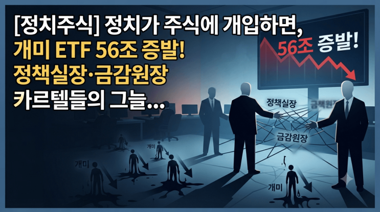 [정치주식] ETF개미 손실 56조원, 정책실장·금감원장 카르텔들의 그....