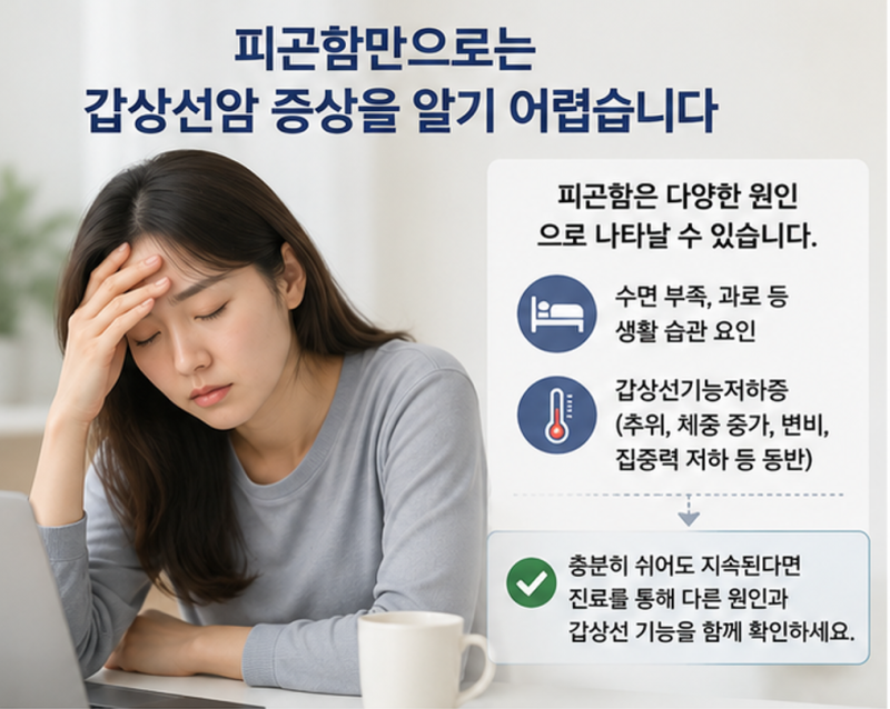 “목은 괜찮은데 피곤해요” 갑상선암 검사를 고민할 때