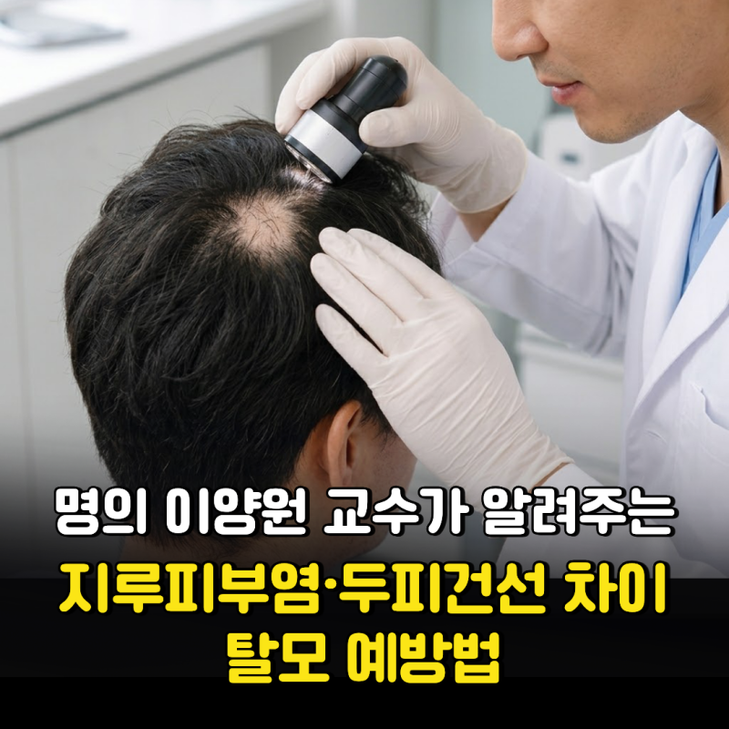 '명의' 이양원 교수 병원 어디? 두피질환 지루피부염·두피건선 차이와 탈모 예방법