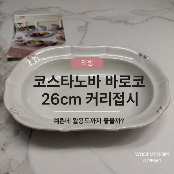 코스타노바 바로코 26cm 커리접시 후기｜카레·파스타 플레이팅하기 좋은 그릇