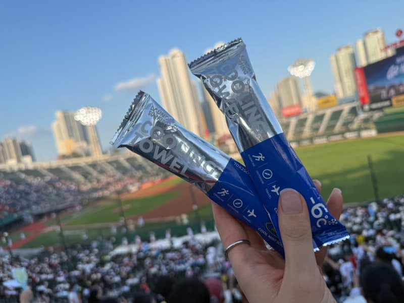 여름 야구 직관 준비물 런드리서핑쿨링타월 아이스 쿨 스카프