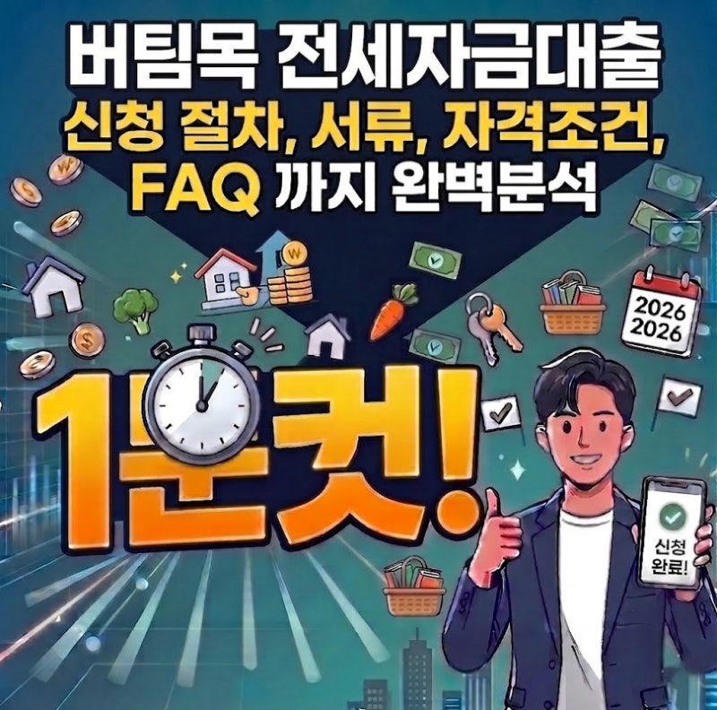 버팀목 전세자금대출 조건부터 HUG·HF까지｜계약 전 꼭 확인할 핵심 가이드 - 한도, 직종별 신....