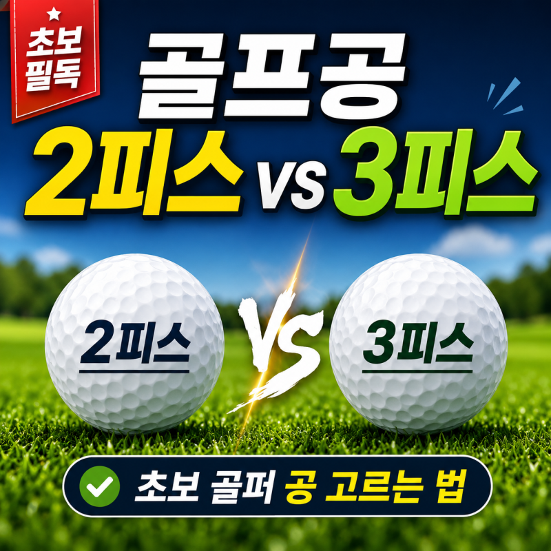 골프공 2피스 3피스 차이초보 골퍼에게 맞는 공 고르는 법