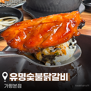 [가평 닭갈비]“유명숯불닭갈비 가평본점”오픈런, 주차편한 곳ㅣ포장1+1