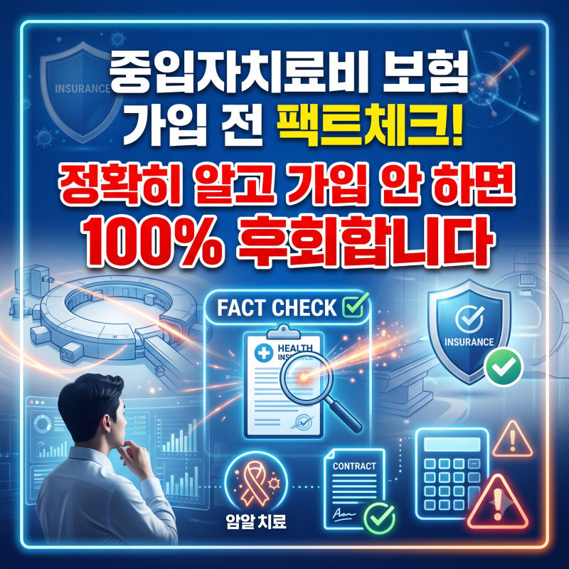 중입자치료비 보험 가입 전 팩트체크! 정확히 알고 가입 안 하면 100% 후회합니다