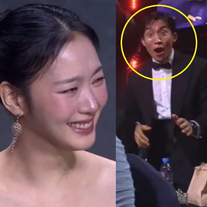 야!!!김고은!! 청룡 대상 발표 순간 뒤에서 터진 찐친 이상이 리얼 반응