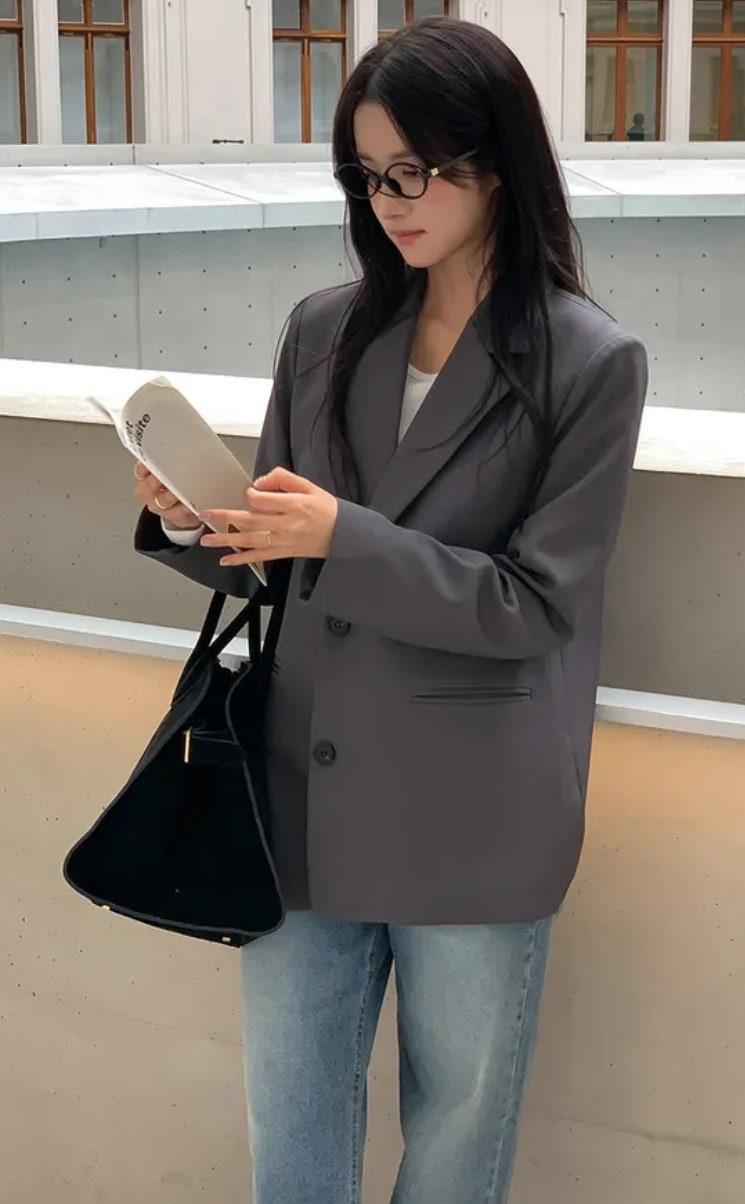 여성 간절기 자켓 추천｜베니토 뉴 솔리드 자켓 출근룩·하객룩 코디