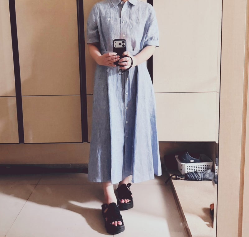 내돈내산 40대 빈폴레이디스 여름원피스 후기 ( 선택 이유, 착용 모습, 어울리는 신발, 장점•....