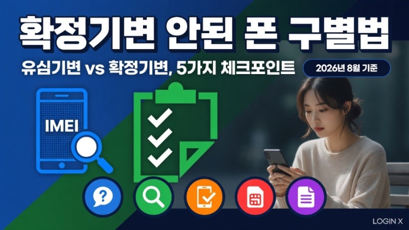 중고폰 확정기변 안 된 폰, 어떻게 구별할까? 유심기변 구별법부터 IMEI 조회까지 5가지 체크....