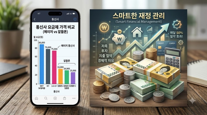 알뜰폰 요금제 자급제 결합 셀프 개통 방법! 통신비 반값 100% 절약 팩트체크