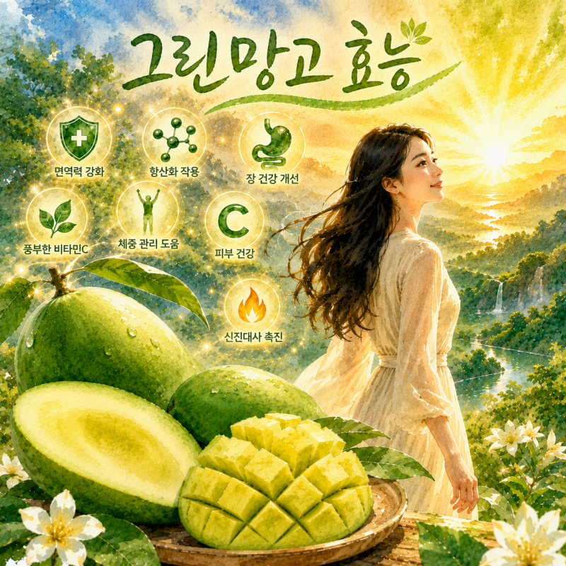 그린망고 7가지효능, 제대로 알고 먹으면 더 건강합니다