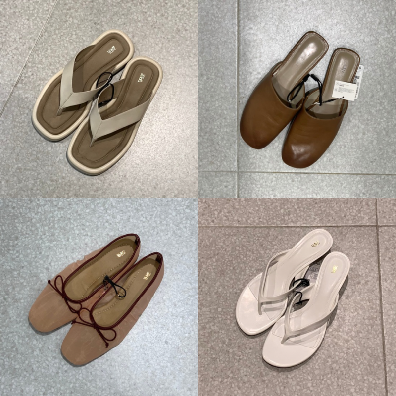 ZARA 자라 여름 신발 추천, 쪼리부터 뮬 플랫슈즈까지 4가지