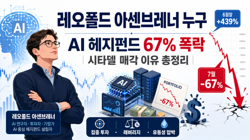 레오폴드 아센브레너 누구, AI 헤지펀드 67% 폭락과 마진콜·청산 논란