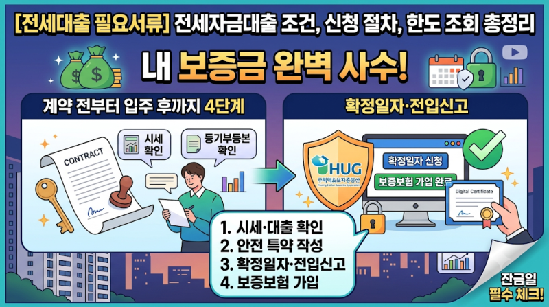 전세대출 가이드 / 대출 필요서류, 확정일자, 안전 특약 정리