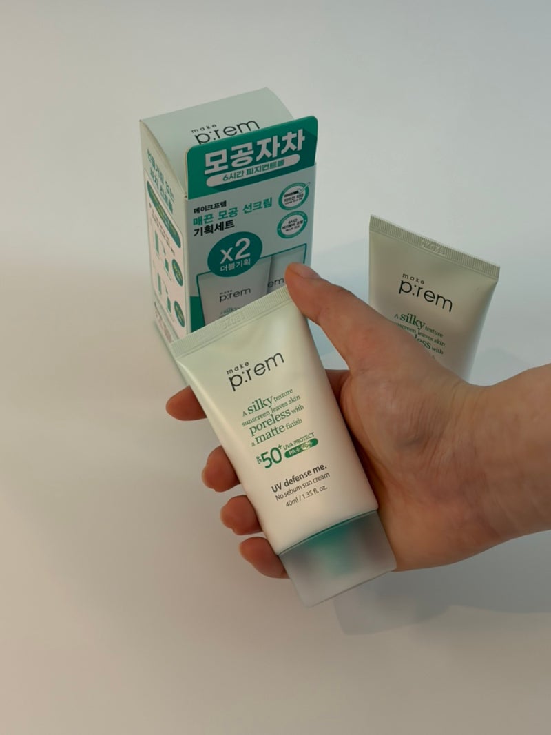 올리브영 무기자차선크림 화잘먹선크림 보송한 마무리 메이크프렘 노세범 선크림