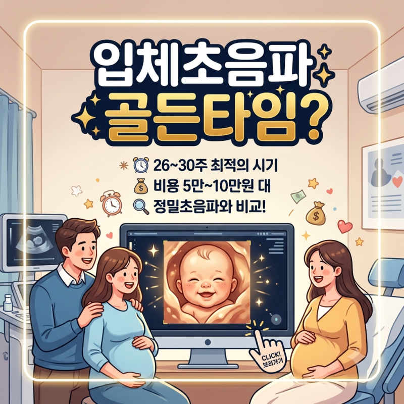 입체초음파 시기·비용, 28주가 골든타임일까?
