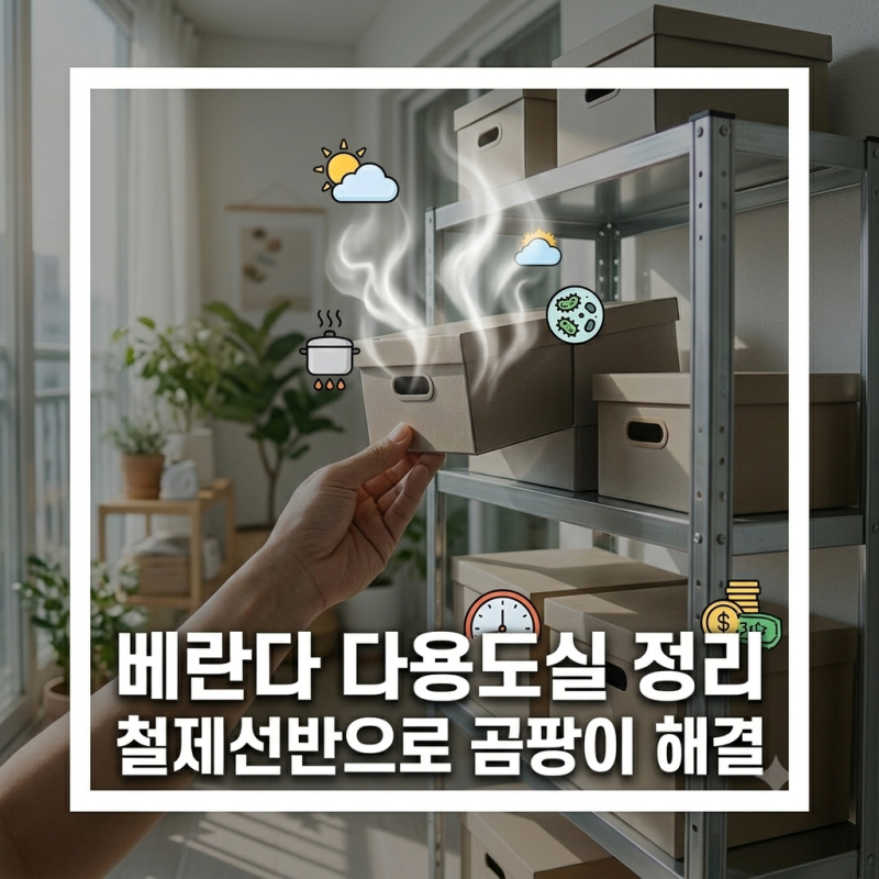 베란다 다용도실 습기 관리 & 정리 꿀팁 총정리 (철제선반 추천 포함)