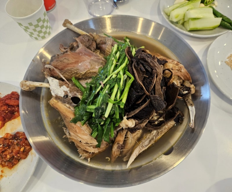 압력솥 토종닭백숙 만드는 법, 진한 능이버섯 백숙 레시피와 녹두찰밥까지