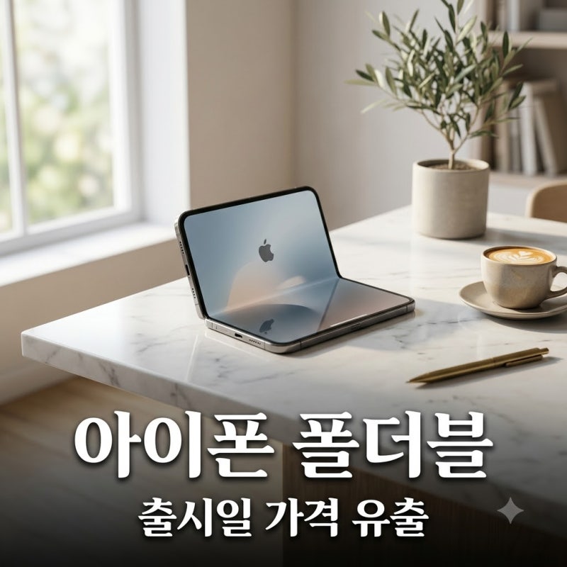 아이폰 폴더블 출시일 확정? 가격 디자인 유출 정보 총정리