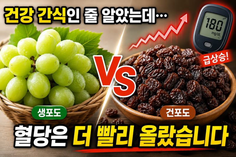 혈당 관리 과일, 말린 과일·착즙주스가 더 위험한 이유 (+혈당 덜 오르게 먹는 법)