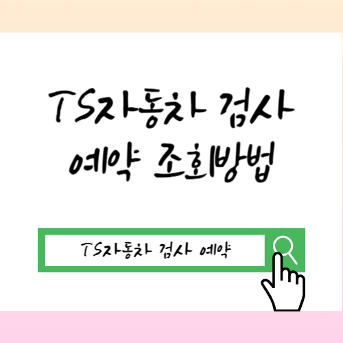 TS 자동차검사 예약 조회방법 비용 과태료 기간 다자녀할인