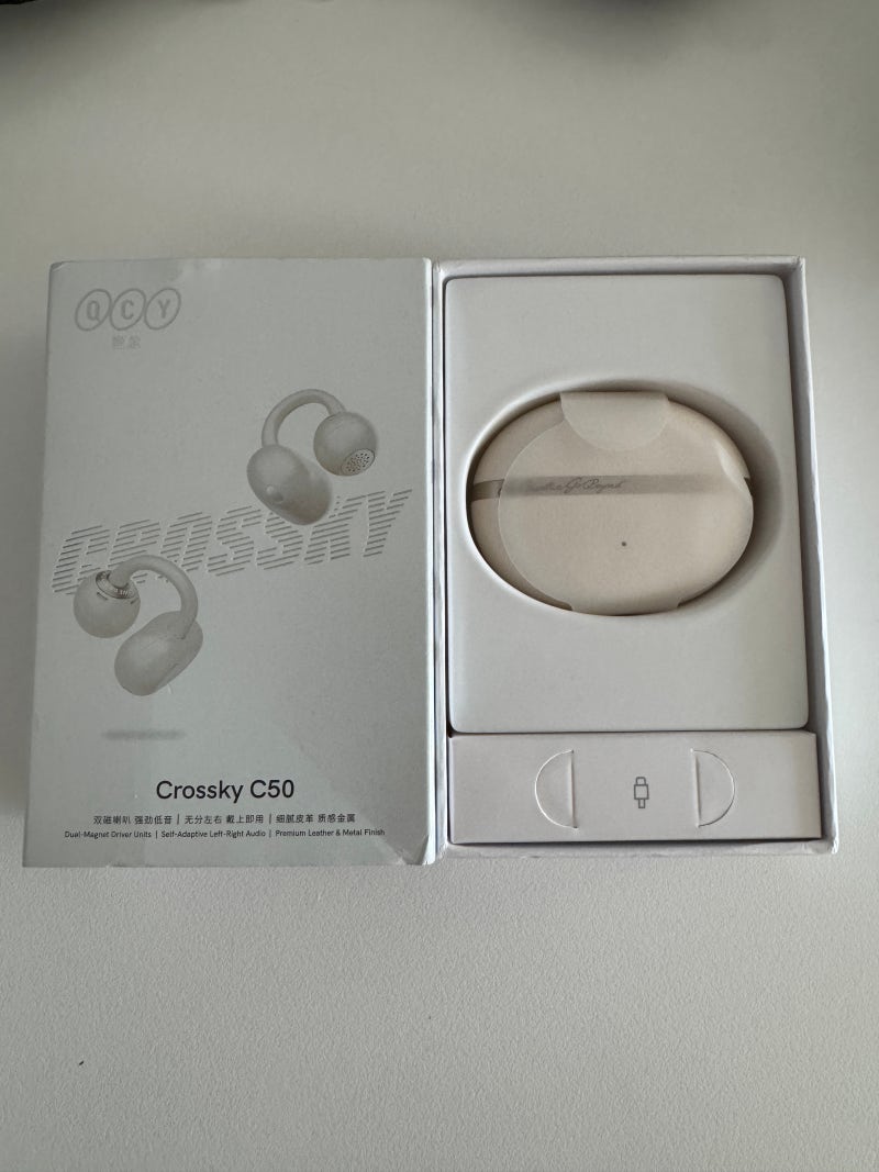 [내돈내산] 와이프 선물로 딱! QCY Crossky C50 클립형 오픈형 이어폰 솔직 후기 (커플 워킹 & 러....