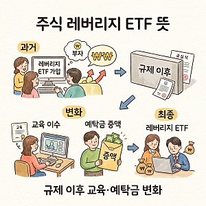"주식 레버리지 ETF 뜻 쉽게" 규제 이후 교육과 예탁금 변화는?