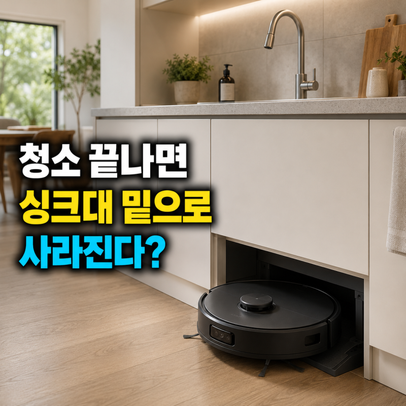 싱크대 밑으로 사라지는 로봇청소기｜LG 로니 히든스테이션 설치 조건·가격·기능 비교