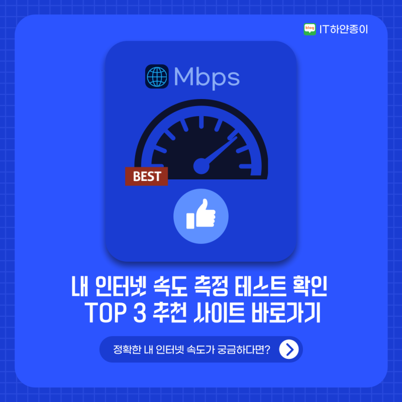 내 인터넷 속도 측정 테스트 확인 TOP 3 추천 사이트 바로가기 (+ 평균속도)