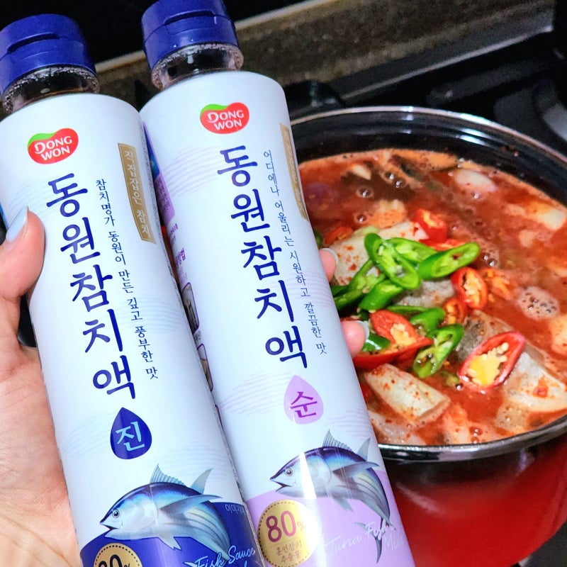 맛있는 참치액젓 추천 동원 참치액 진 순 차이 요리활용법