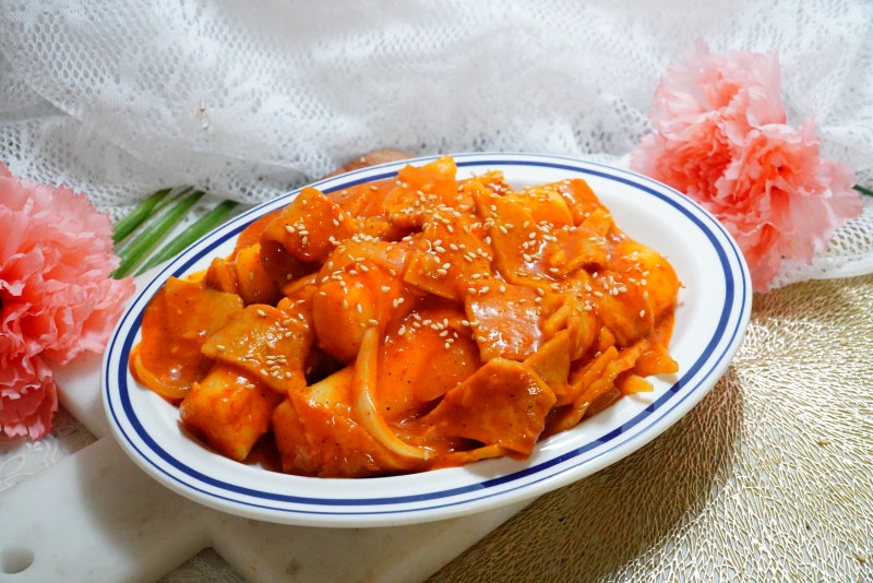 냉동 가래떡 떡볶이 만들기. 코인육수 활용 떡볶이 양념장 레시피