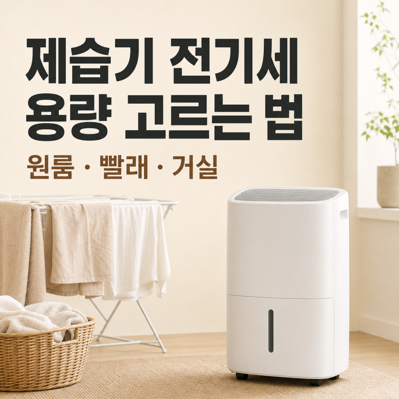 제습기 원룸·아파트 용량 고르는 법