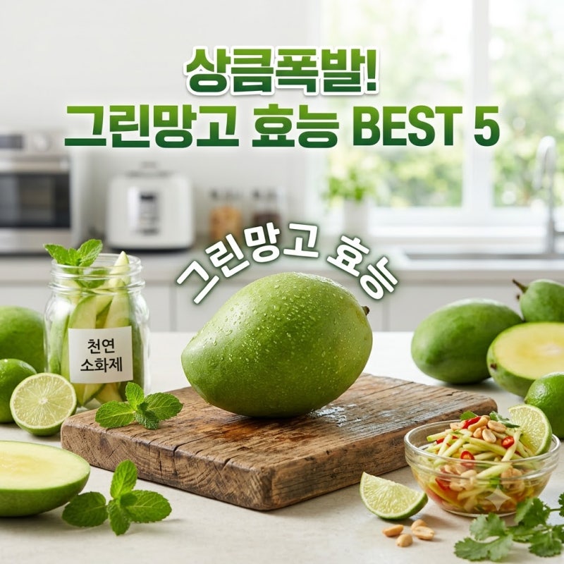 망고효능 망고의효능 상큼한 그린망고 먹는방법 보관방법 주의사항 효능