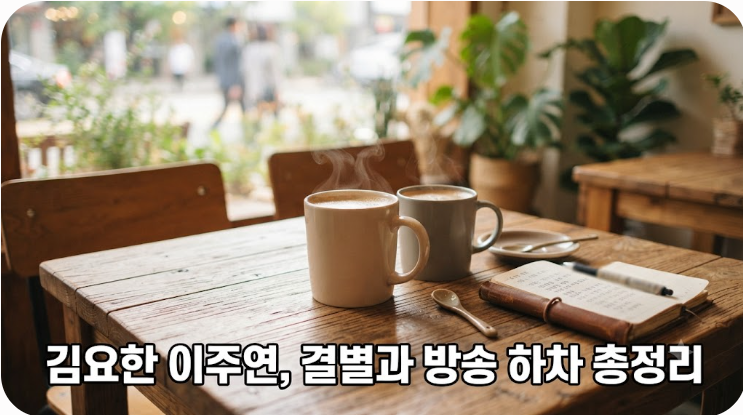 김요한 이주연 결별 이유와 <b>신랑수업</b>2 방송 상황 총정리