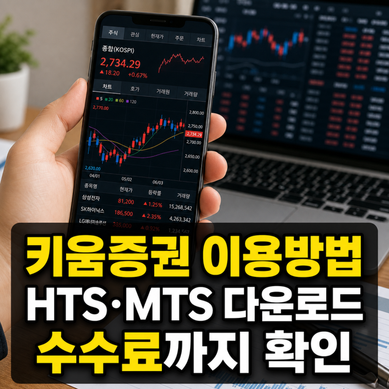 키움증권 이용방법 HTS MTS 다운로드와 수수료 이해