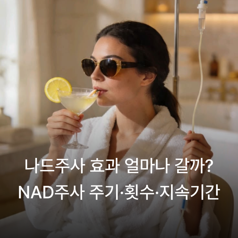 나드주사 효과 얼마나 갈까? | NAD주사 주기·횟수·지속기간 총정리