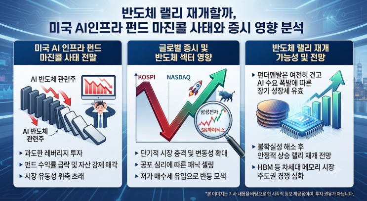 반도체 랠리 재개할까, 미국 <b>AI 인프라 펀드</b> 마진콜 사태와... 