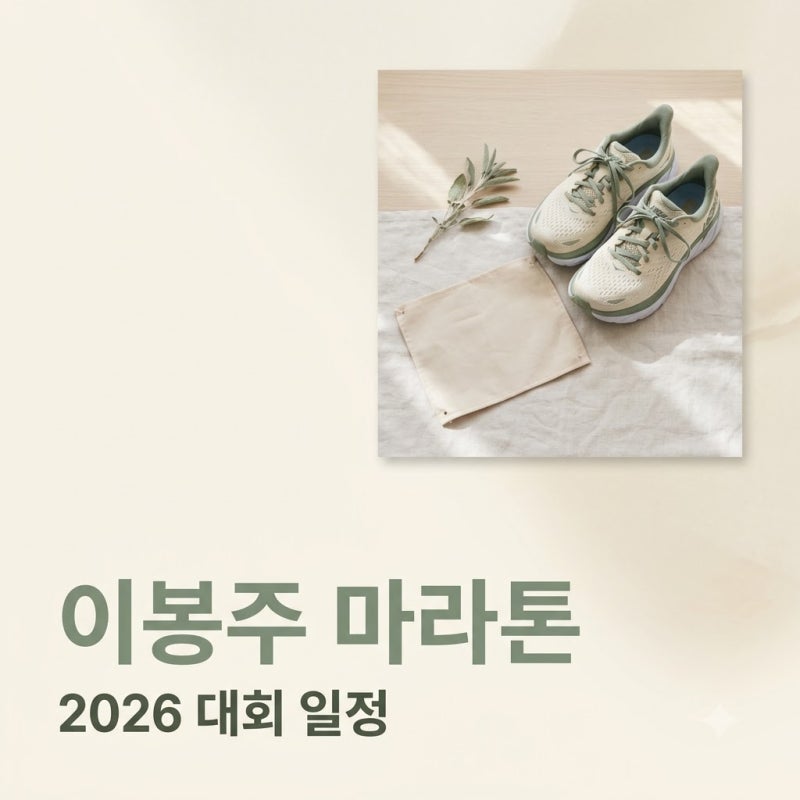 천안 이봉주 마라톤 2026 일정 코스 및 선착순 조기 마감 정보 총정리