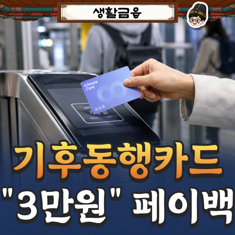 기후동행카드 "3만원 페이백" 신청방법과 청년 할인 환급 일정