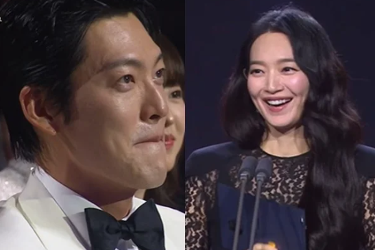 ♥신민아 등장에 고장난 김우빈, 민망해도 눈빛은 꿀 뚝뚝 "너무 뚫어지게 봐"[청룡시리즈어....