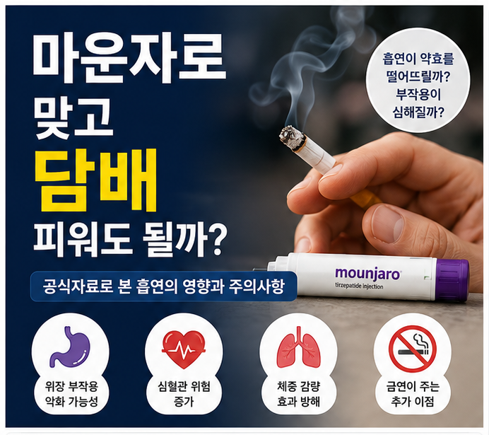 마운자로 맞고 담배 피워도 될까? 흡연할 때 확인할 것