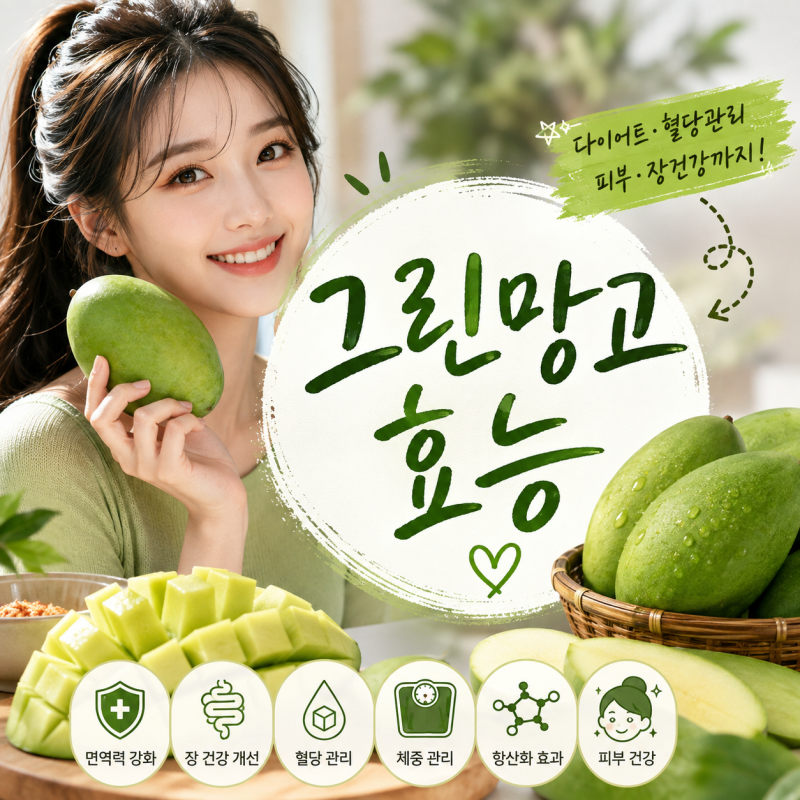 그린망고 먹는 법, 효능, 부작용까지 그린망고 성분 분석