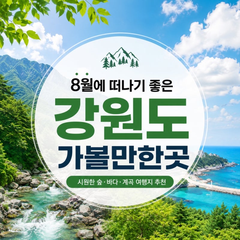 Top 6 Must-Visit Places in Gangwon-do in August: Recommended Cool Summer Destinations to Forget the Heatwave