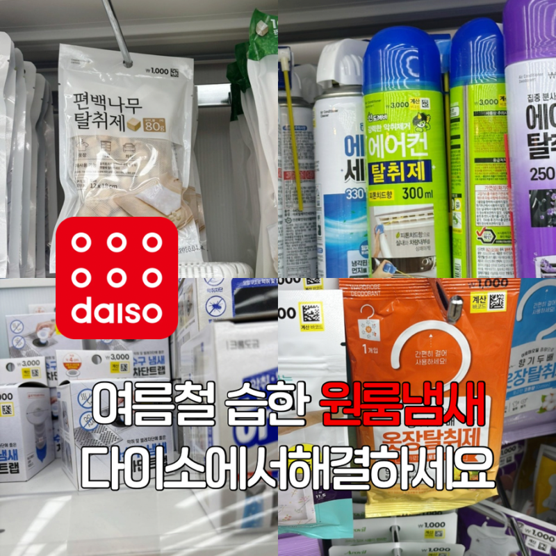 땀내 폭발, 여름철 원룸 냄새 잡는 다이소 탈취제 TOP4
