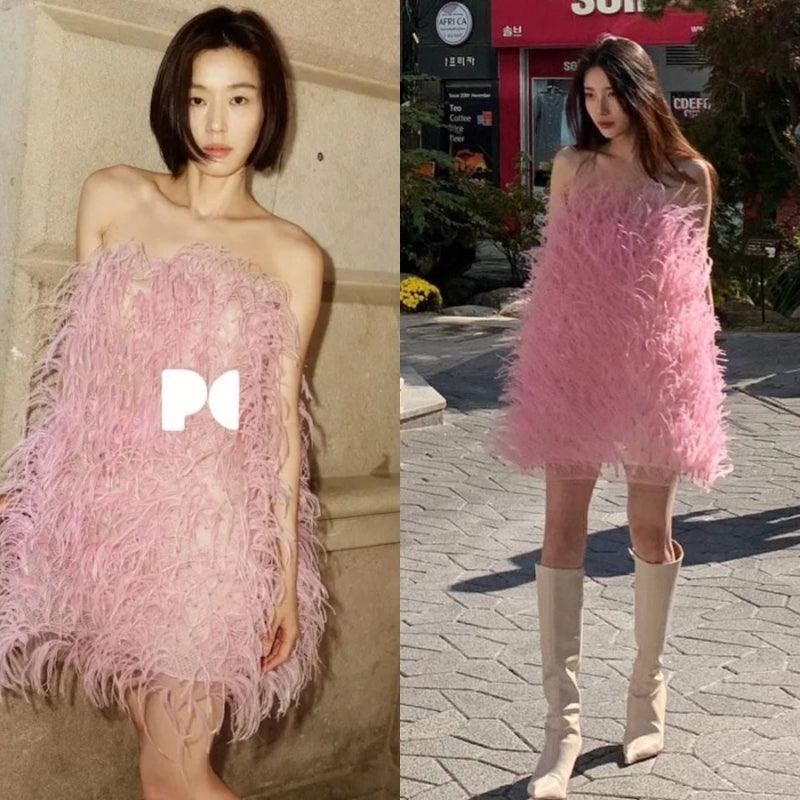 전지현 vs 수지, “수지가 비율로 찢었다?” 같은 드레스 입은 수지 착장 화제!