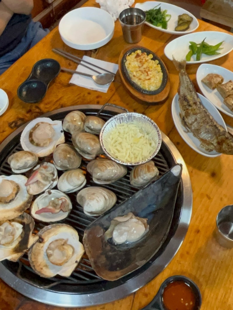을왕리 해수욕장 조개구이 가성비 맛집 인천회조개구이